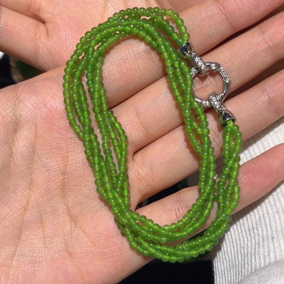 昕***昕和田玉（碧玉）未镶嵌珠宝半成品