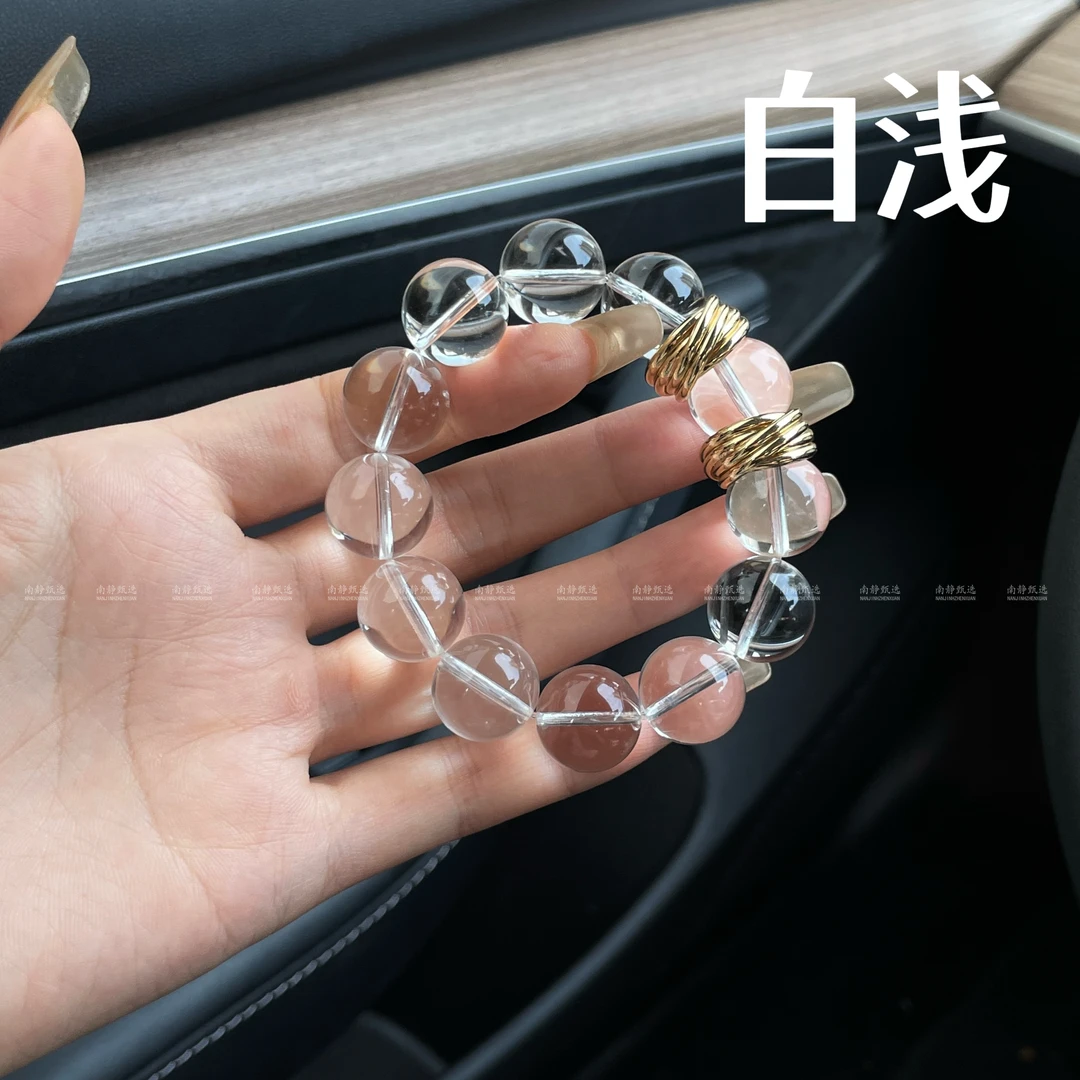 【白浅】天然白水晶设计款手串   多样性发其一