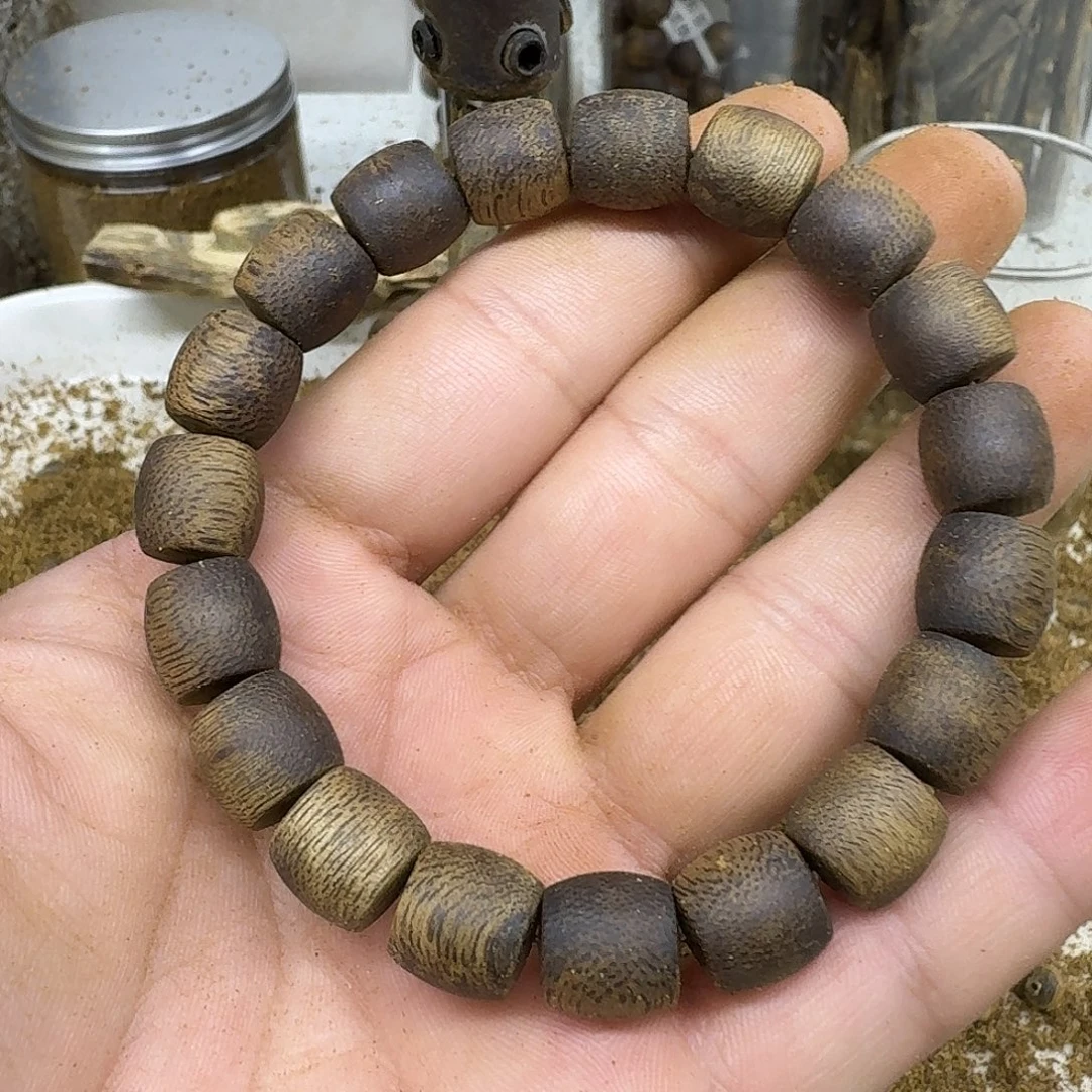 沉香碎屑沉香单古珠1.1-12克