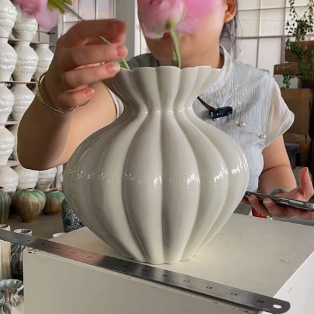 【闪购商品】景德镇陶瓷花瓶法式大南瓜
