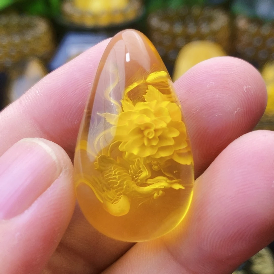 【闪购商品】金珀吊坠(不含链)未镶嵌