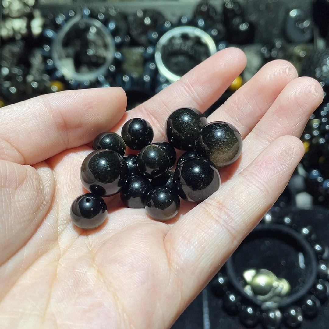 黑曜岩手链未镶嵌爆****狗