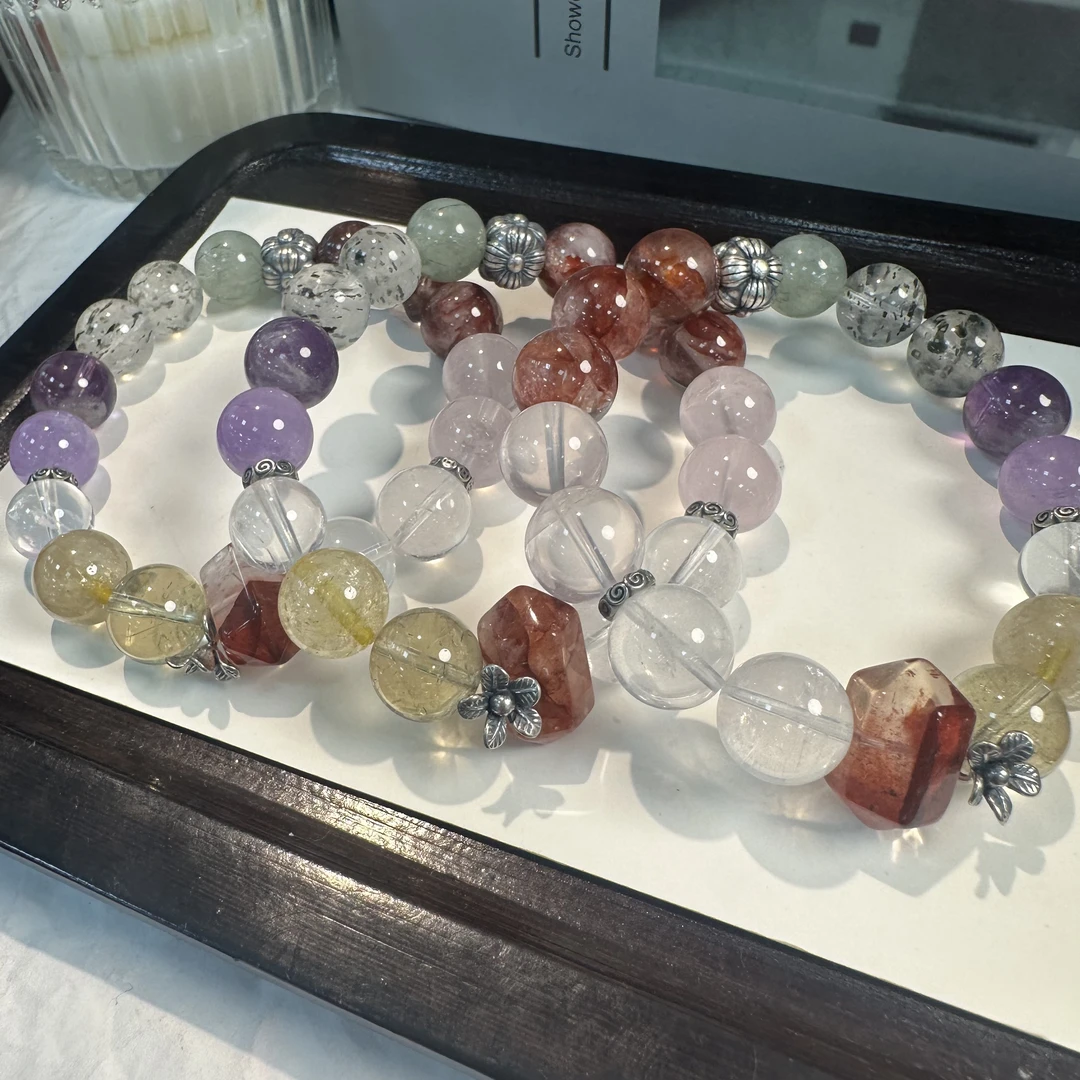 【小院甄选】原创水晶多宝手链约10-12mm 多样性发一件 1909EZH