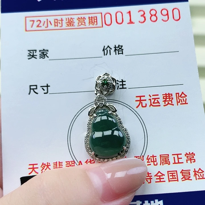 翡翠未镶嵌颈饰吊