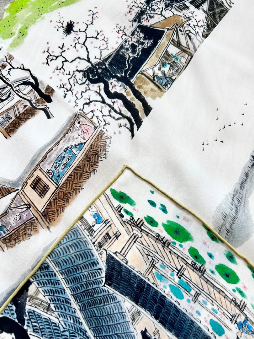 直播专属！桑蚕丝方巾99~199汇总 订单款 100%  意罗绸丝巾女