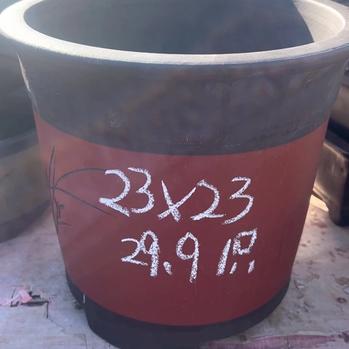 红陶紫砂兰花盆微瑕