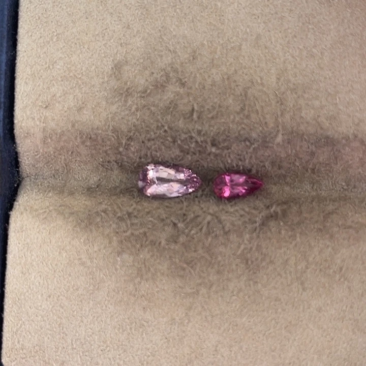 定制尖晶石裸石未镶嵌1.3克拉2粒