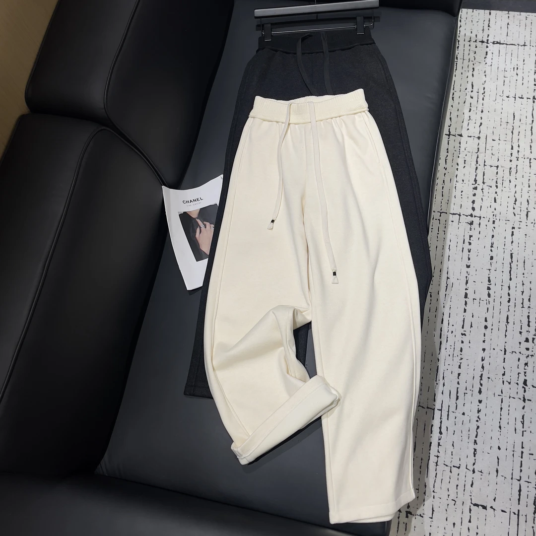 KW【糯米神裤】南油新款加绒加厚保暖显瘦直筒裤阔腿裤