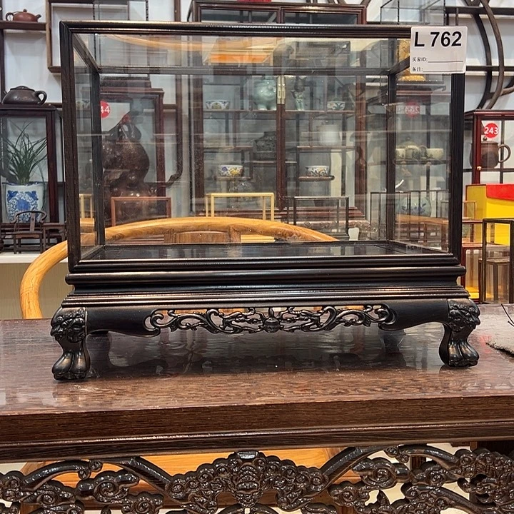 红酸枝木类金**地紫光檀玻璃罩762