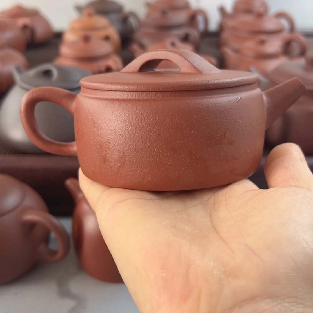 紫砂壶红降坡200cc