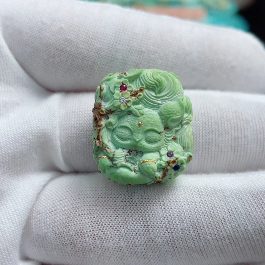 绿松石未镶嵌珠宝奇石