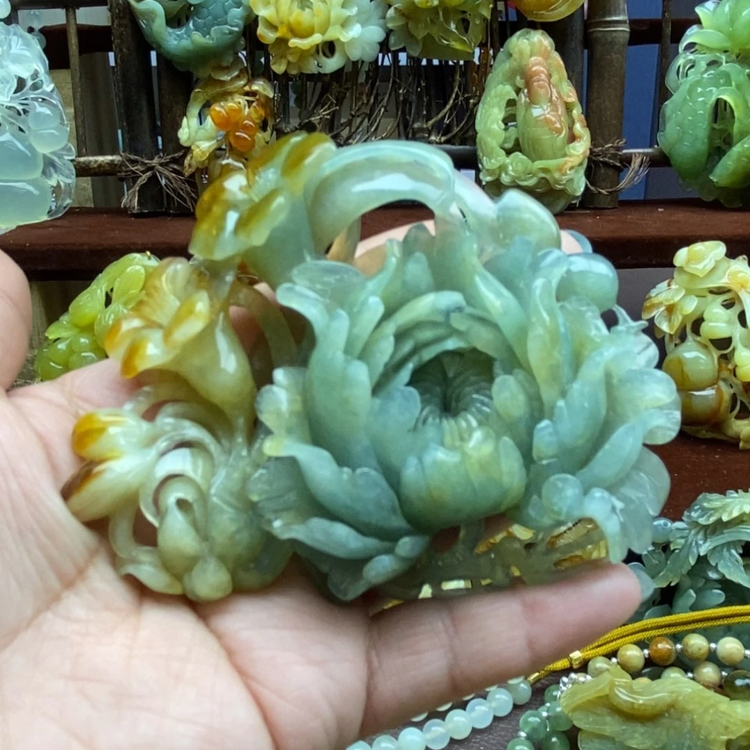 蛇纹石玉颈饰未镶嵌快**福