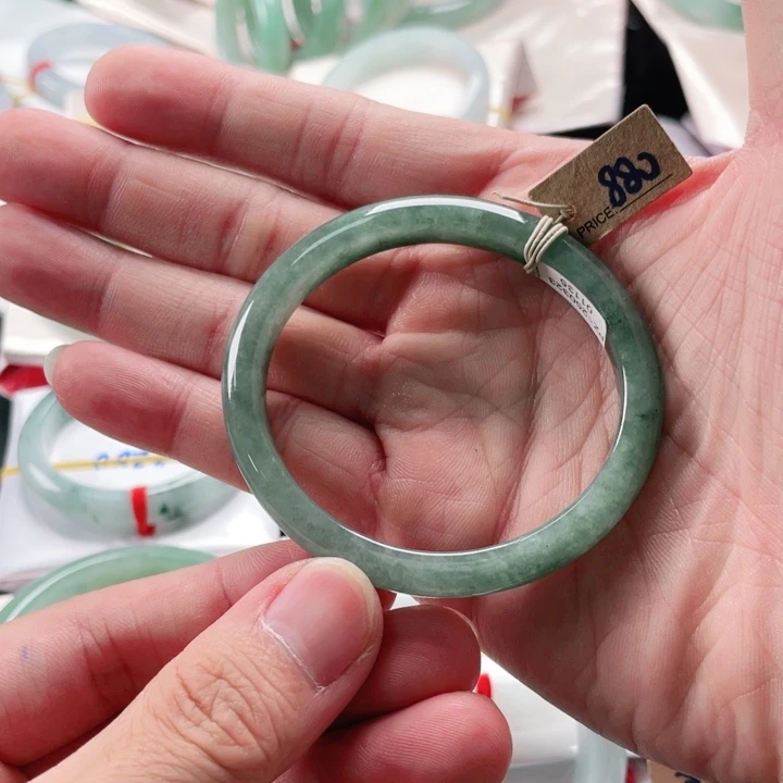 未镶嵌手镯翡翠贵妃圈口55