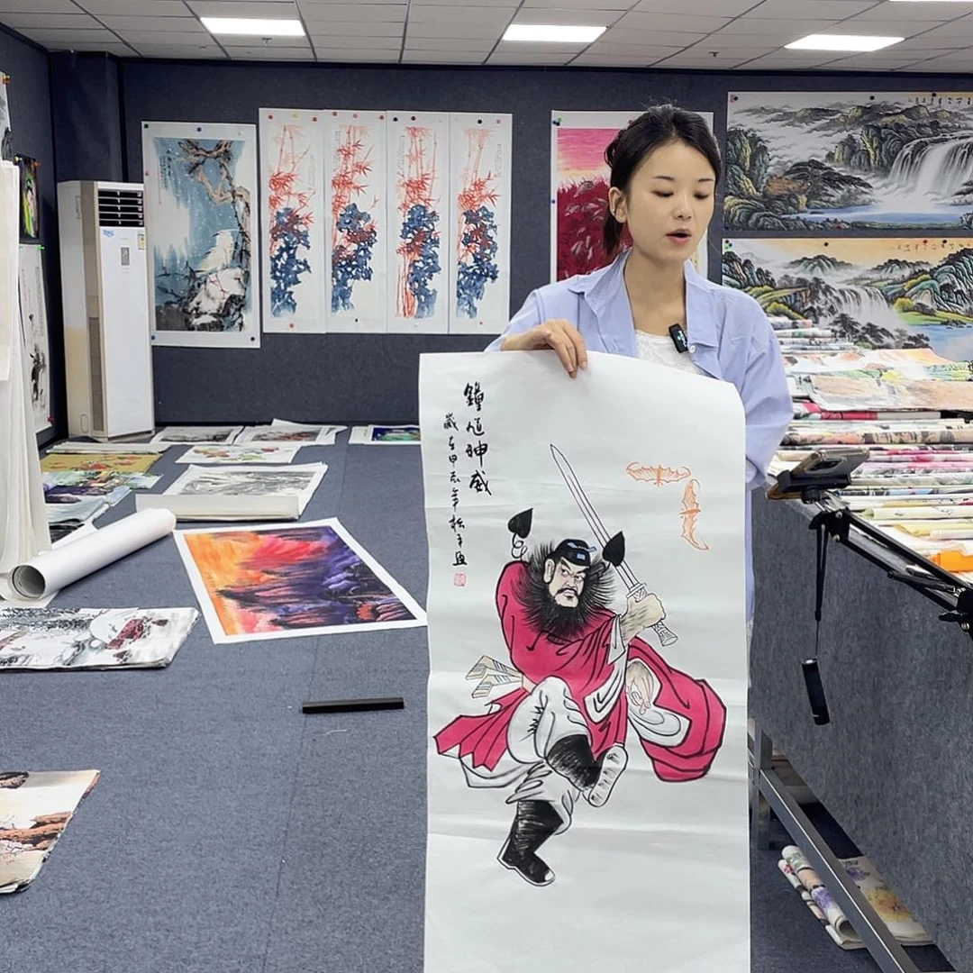 国画作品小姐姐放漏…