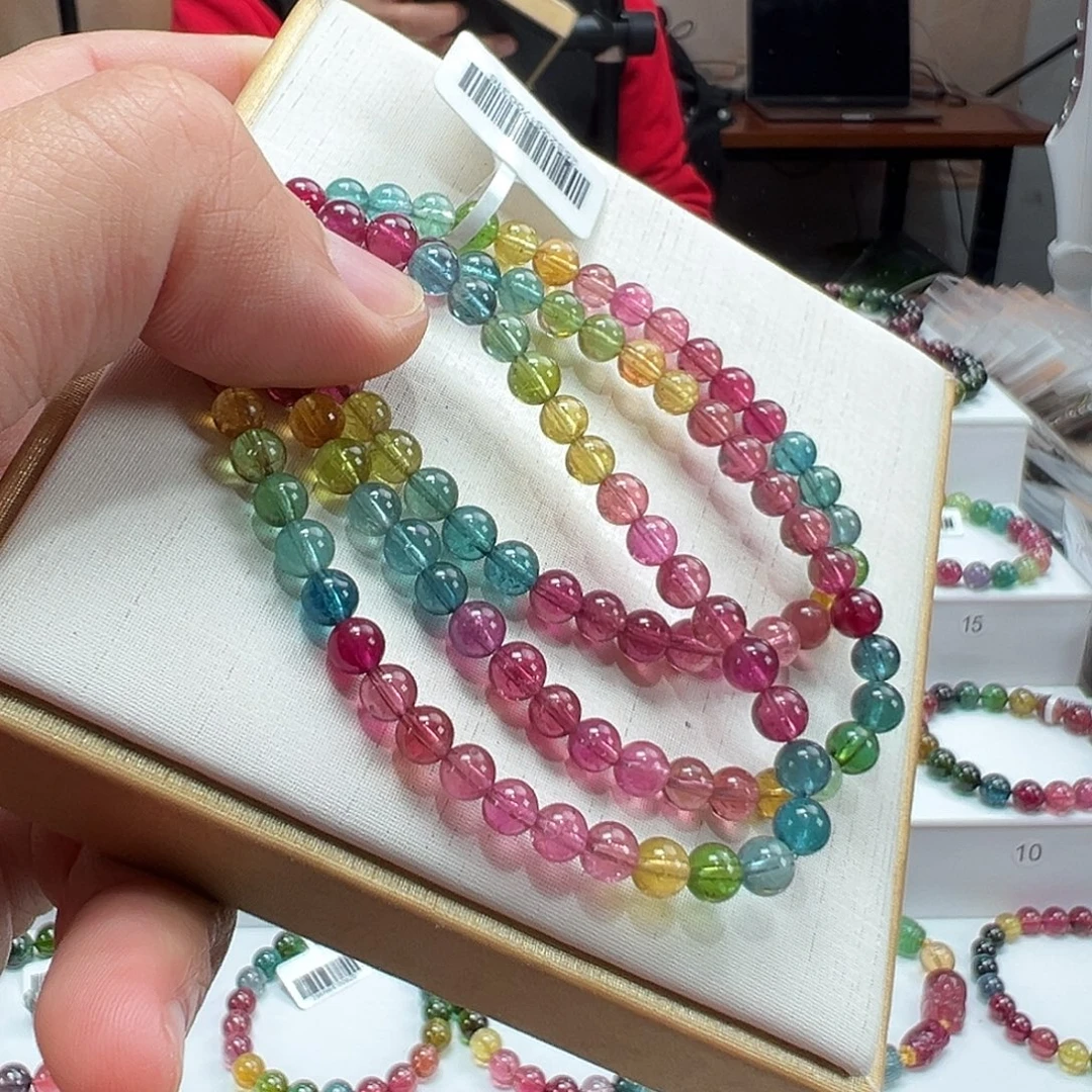 未镶嵌碧玺手串5mmmmmmmm