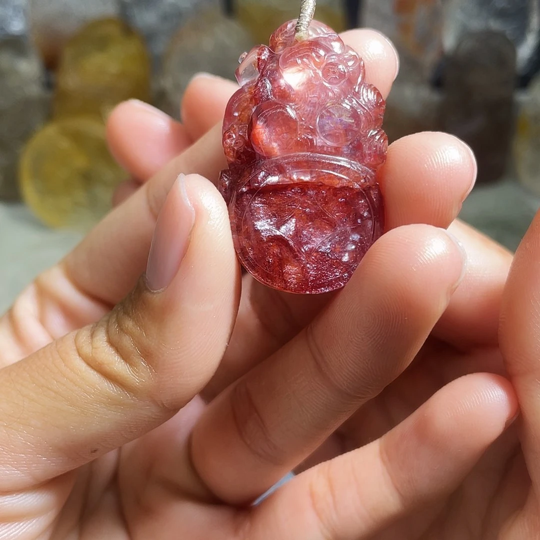 水晶吊坠(不含链)未镶嵌吊坠