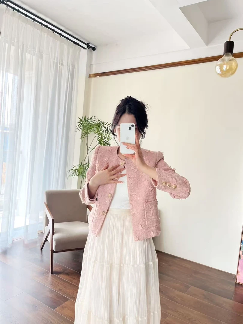 MSSY美舒尚衣女装小香风气质短款时尚百搭上衣短外套60072