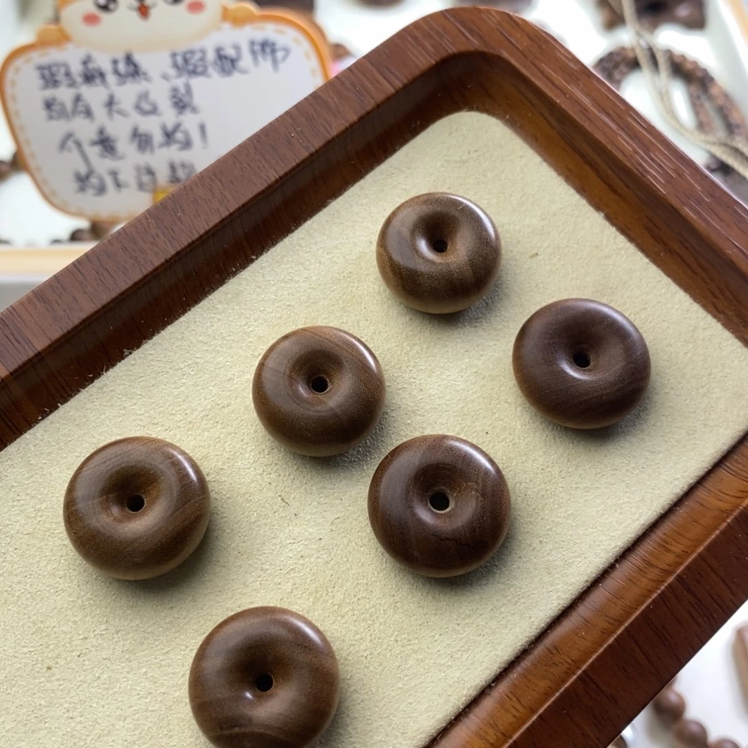 檀香木散珠印度迈索尔老山檀2.0*1.0瑕疵平安扣