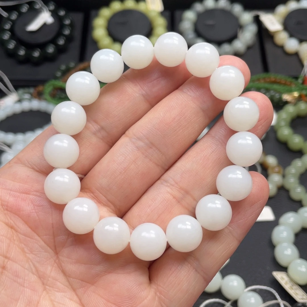 和田玉未镶嵌手链12