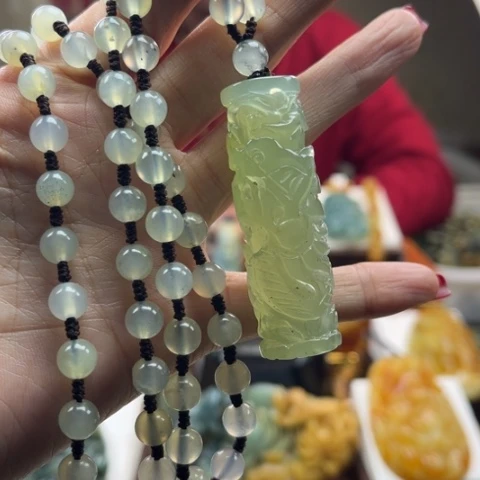 岫玉挂件未镶嵌挂件