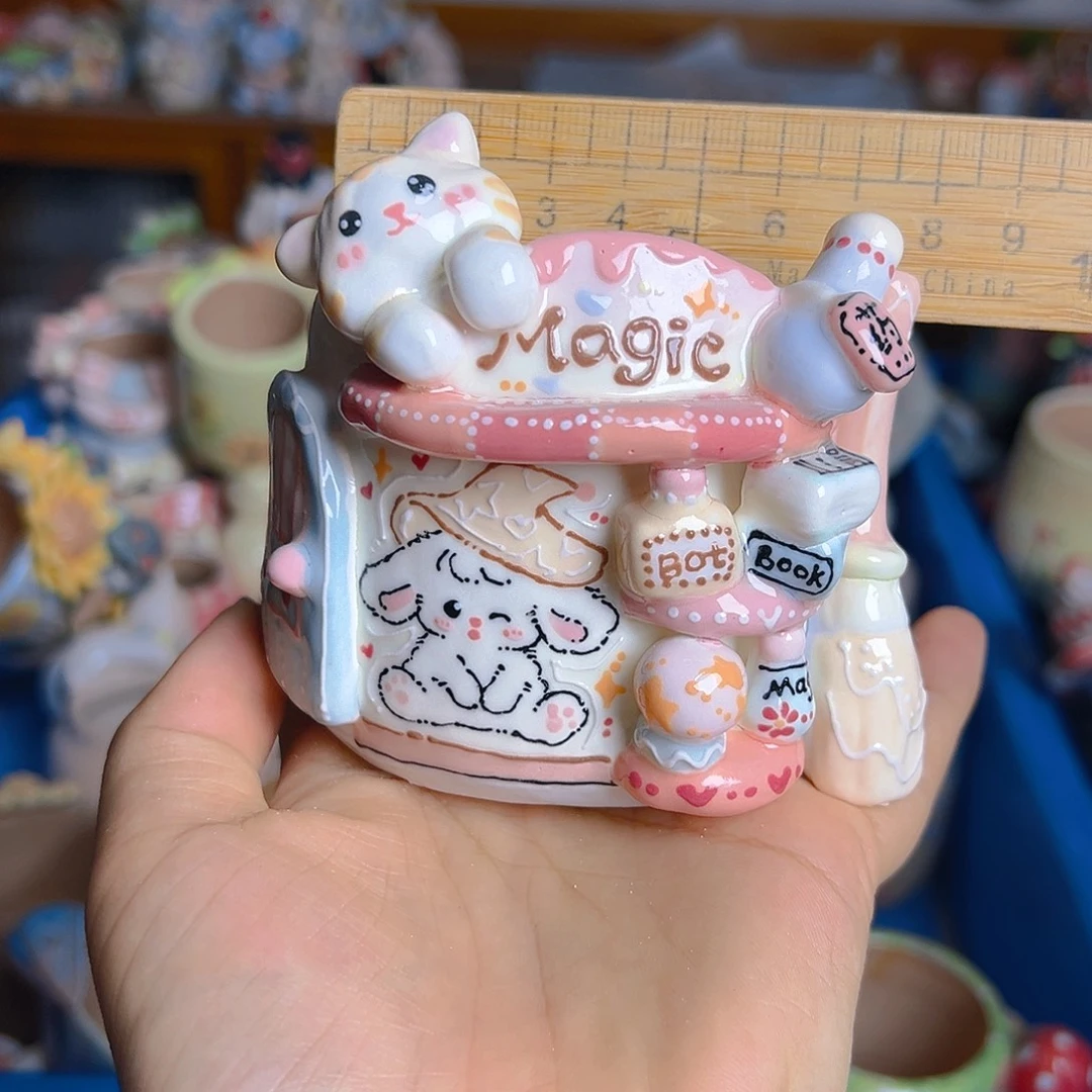 清仓老梧家的手工多肉花盆