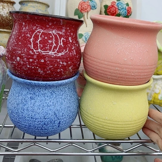 e多肉绿植陶瓷花盆9.9包邮，有空