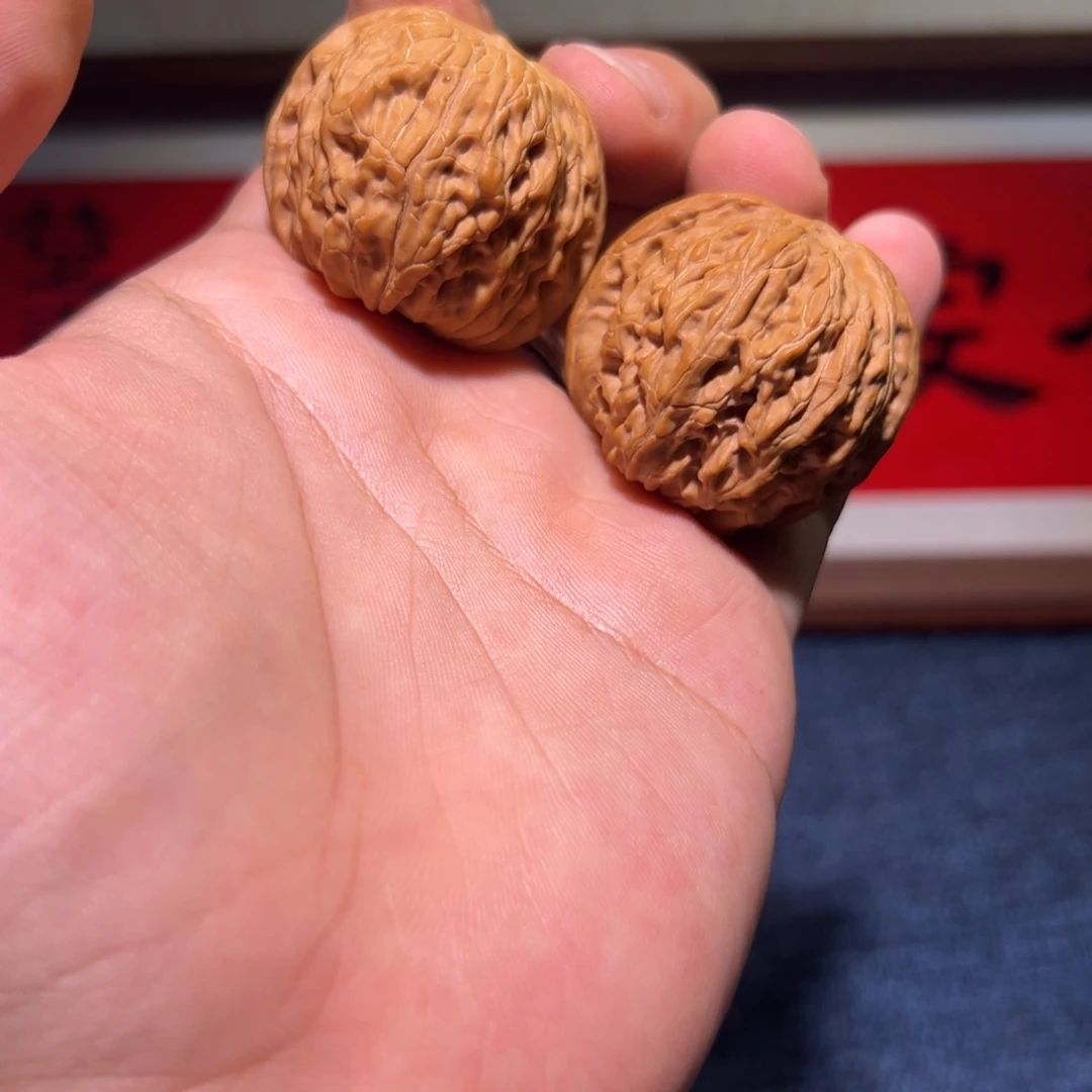 文玩核桃把件38➕全品正磨山地果