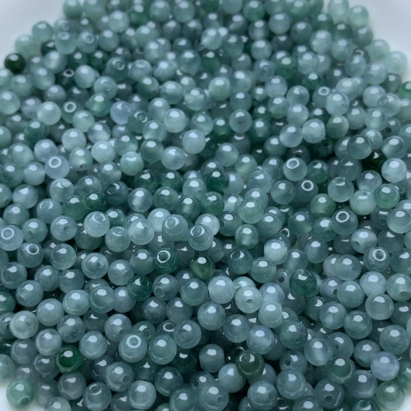 【闪购商品】翡翠手链未镶嵌卡3.7蓝水100颗