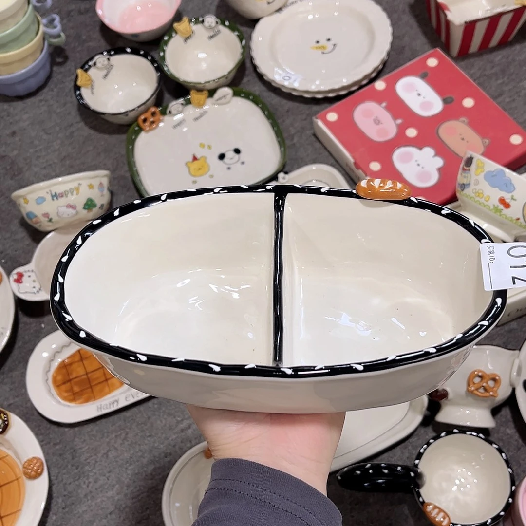 2格分餐盘陶瓷餐具系列