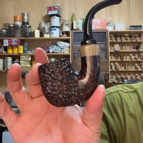 石楠木手工制作烟斗