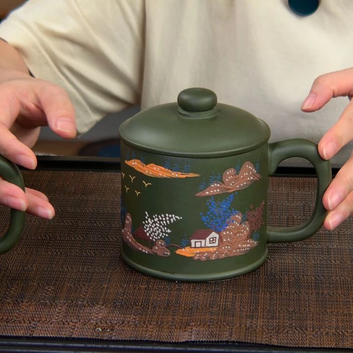 茶杯紫砂高货放漏