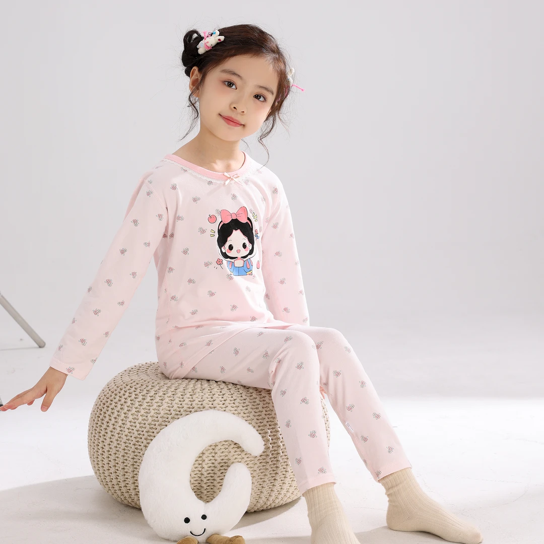 【10A抗菌】儿童睡衣满印碎花亲肤女童春季莱卡无骨家居服套装II