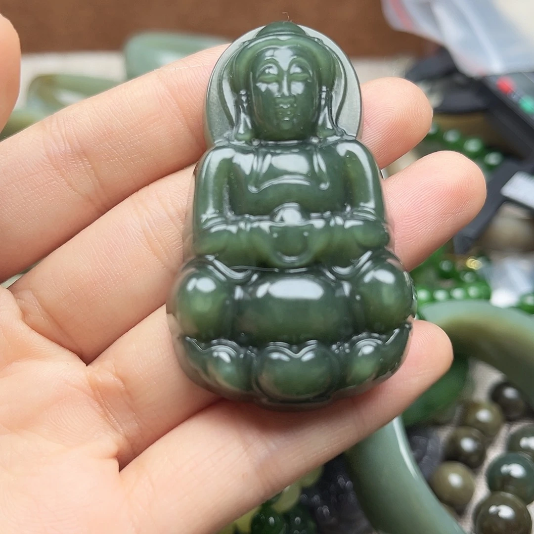 和田玉（碧玉）未镶嵌颈饰