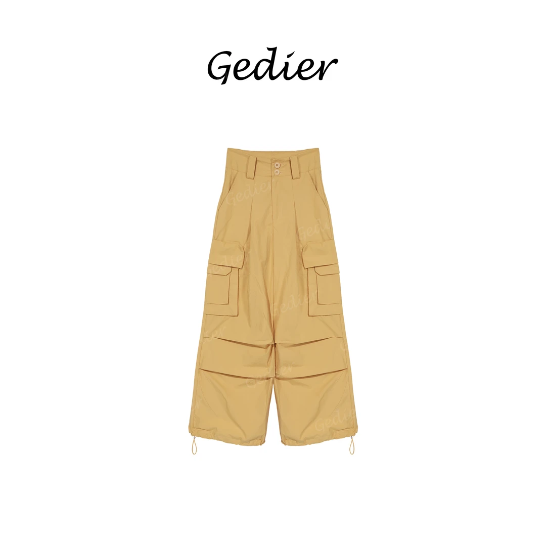 【歌蒂尔】2025年夏季工装风时尚束脚长裤KG520388Y