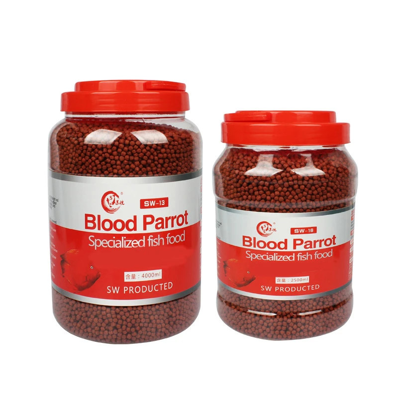 血鹦鹉鱼食增红鱼饲料热带鱼发财鱼增色鱼粮金鱼饲料红鹦鹉罗汉鱼