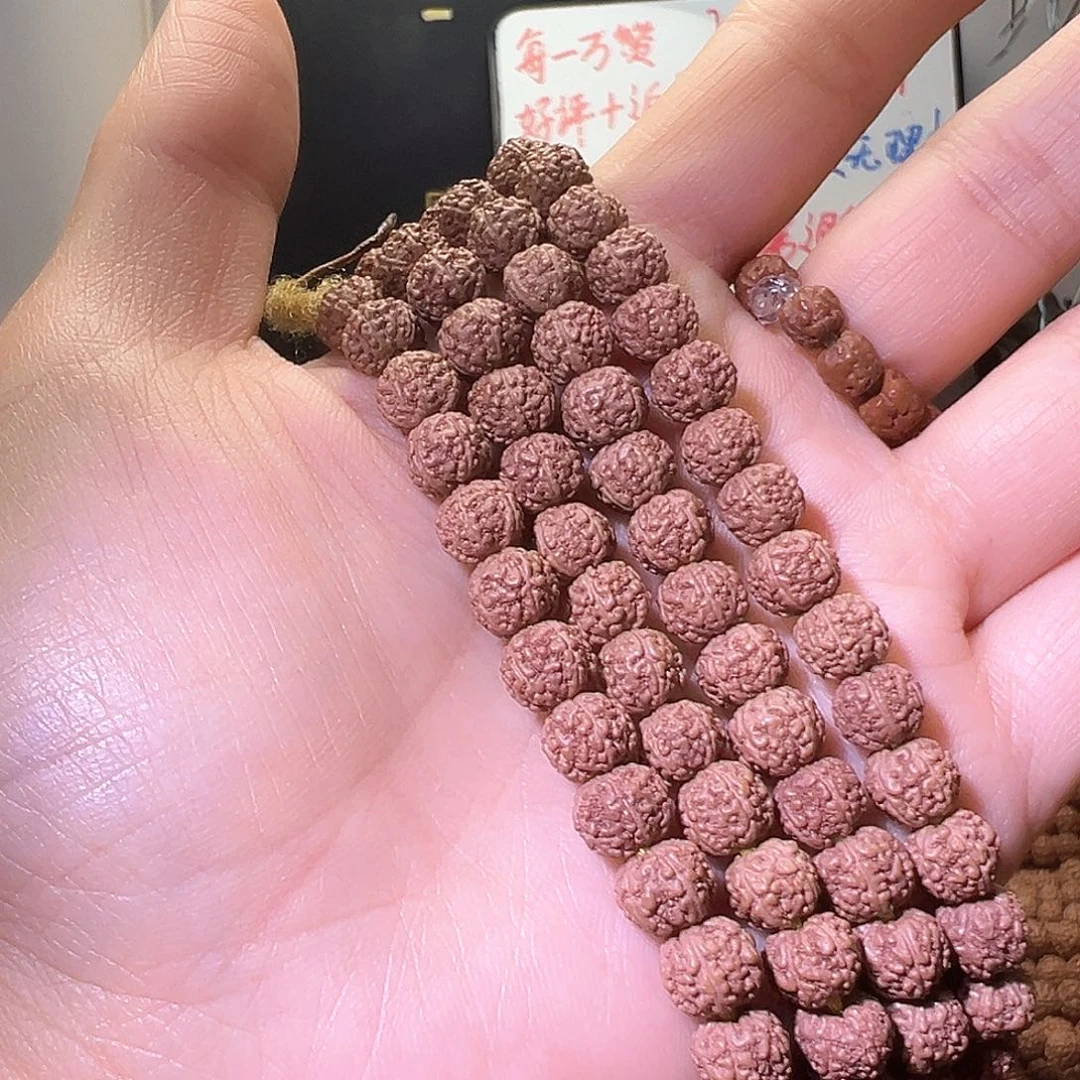 龙***森金刚菩提手串闷墩龙定制7MM108长串