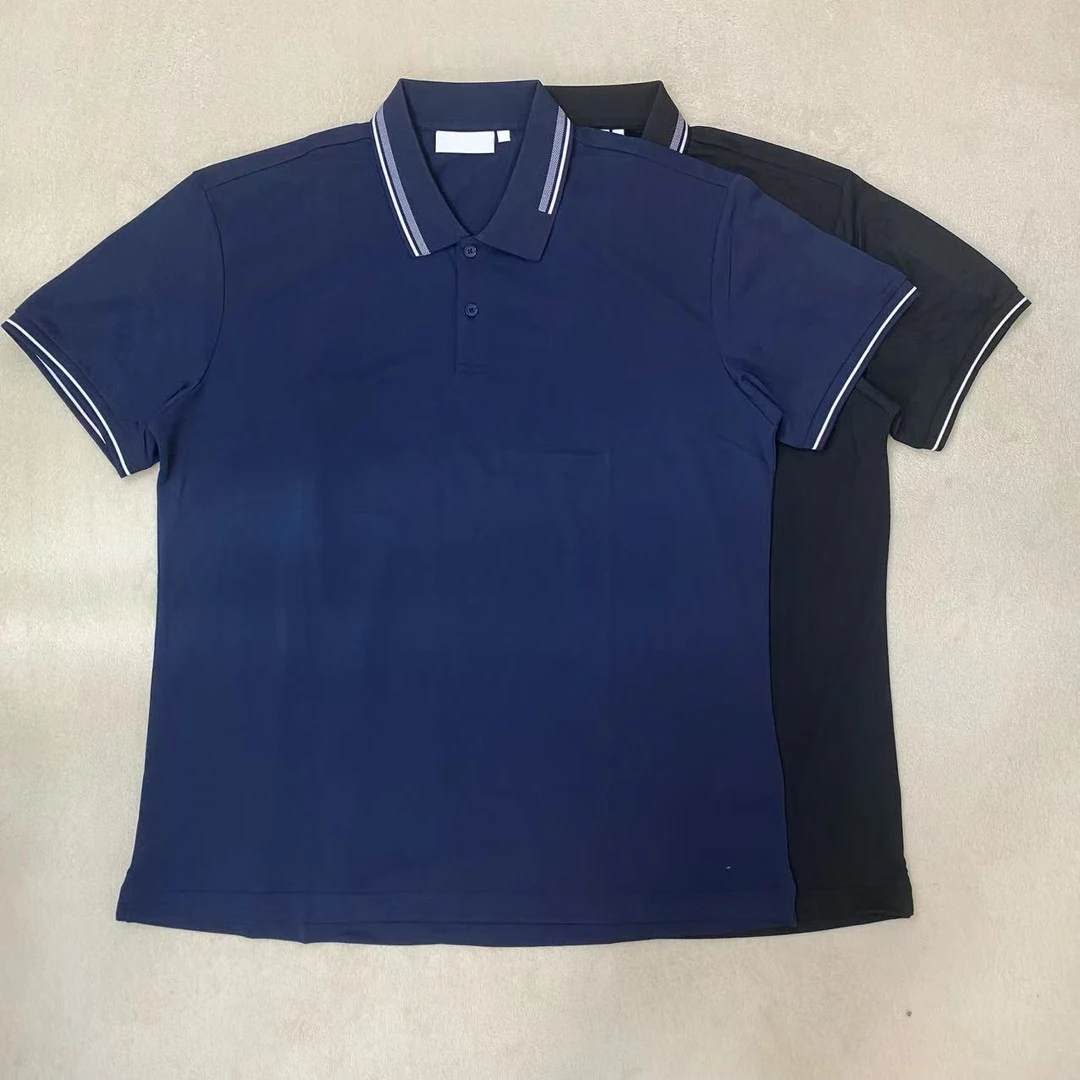 Sweet DD双色薄款领部条纹Polo衫