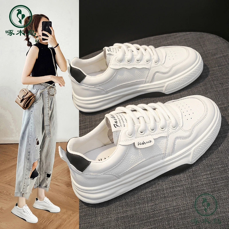 【啄木鸟111】品牌小白鞋时尚百搭春夏秋软底舒适轻便运动休闲鞋