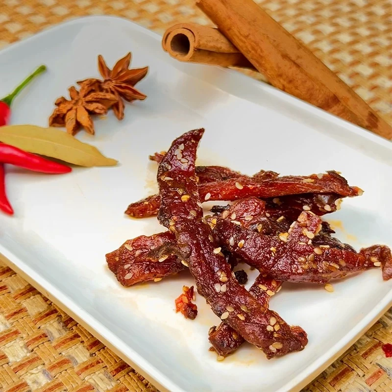 广西猪腊巴柳州柳城特产即食传统猪肉干条特色小吃