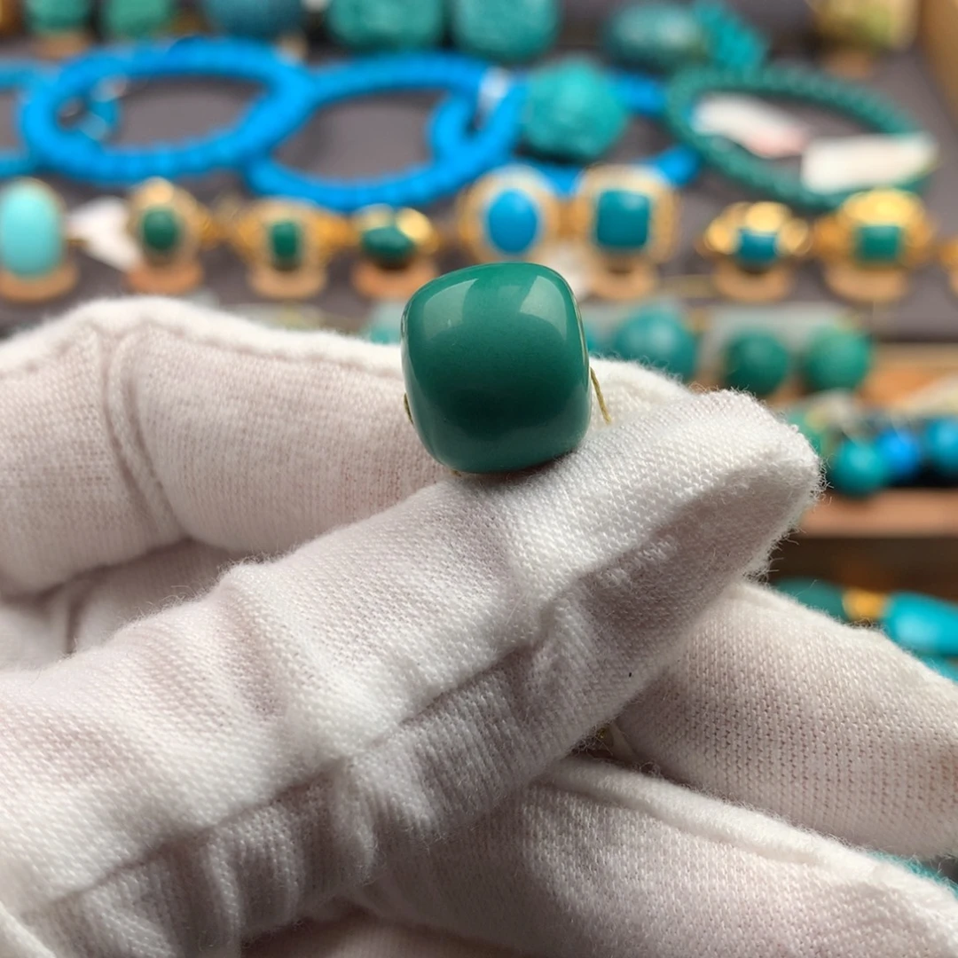 绿松石未镶嵌绿松石13.9mm