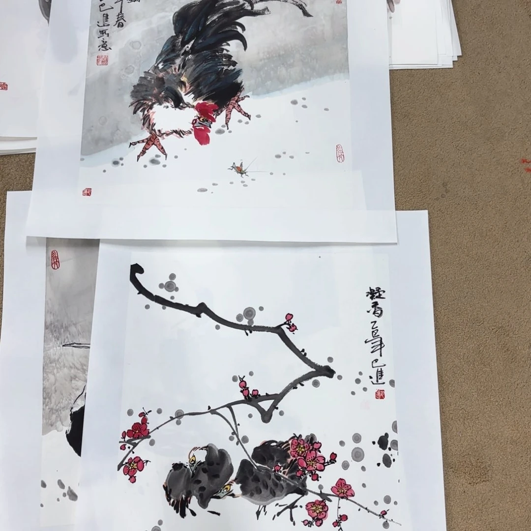 国画名*王巴进花鸟花鸟赵