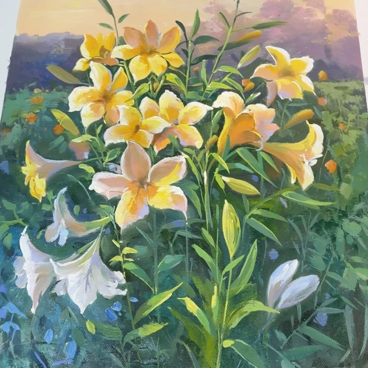 油画在这一刻我觉得自己