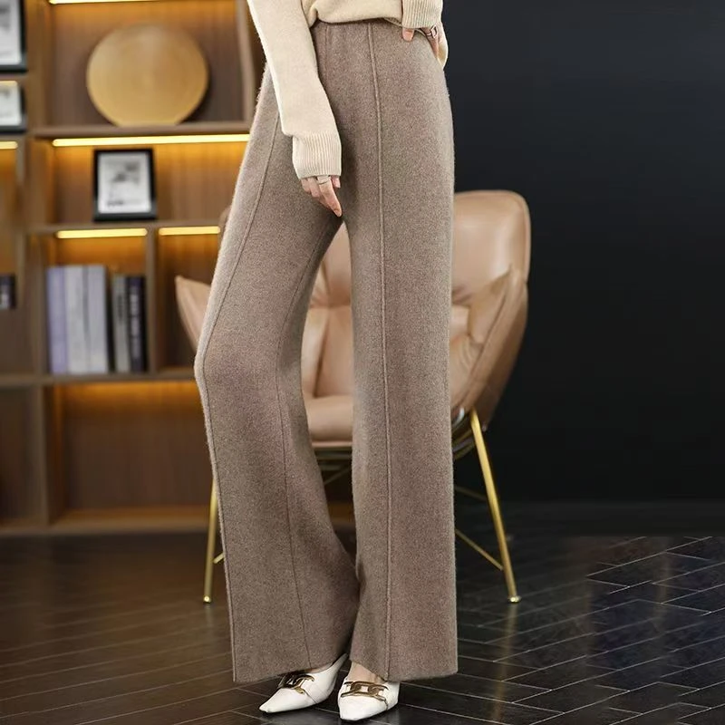 【2025】高腰针织阔腿裤直筒裤休闲裤休闲时尚宽松1