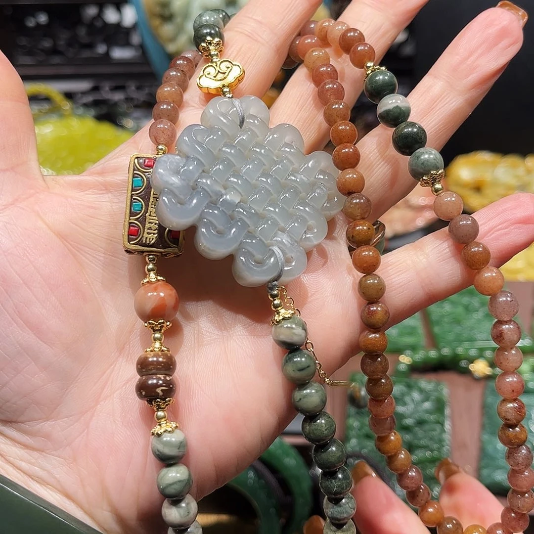 未镶嵌岫玉颈饰岫玉