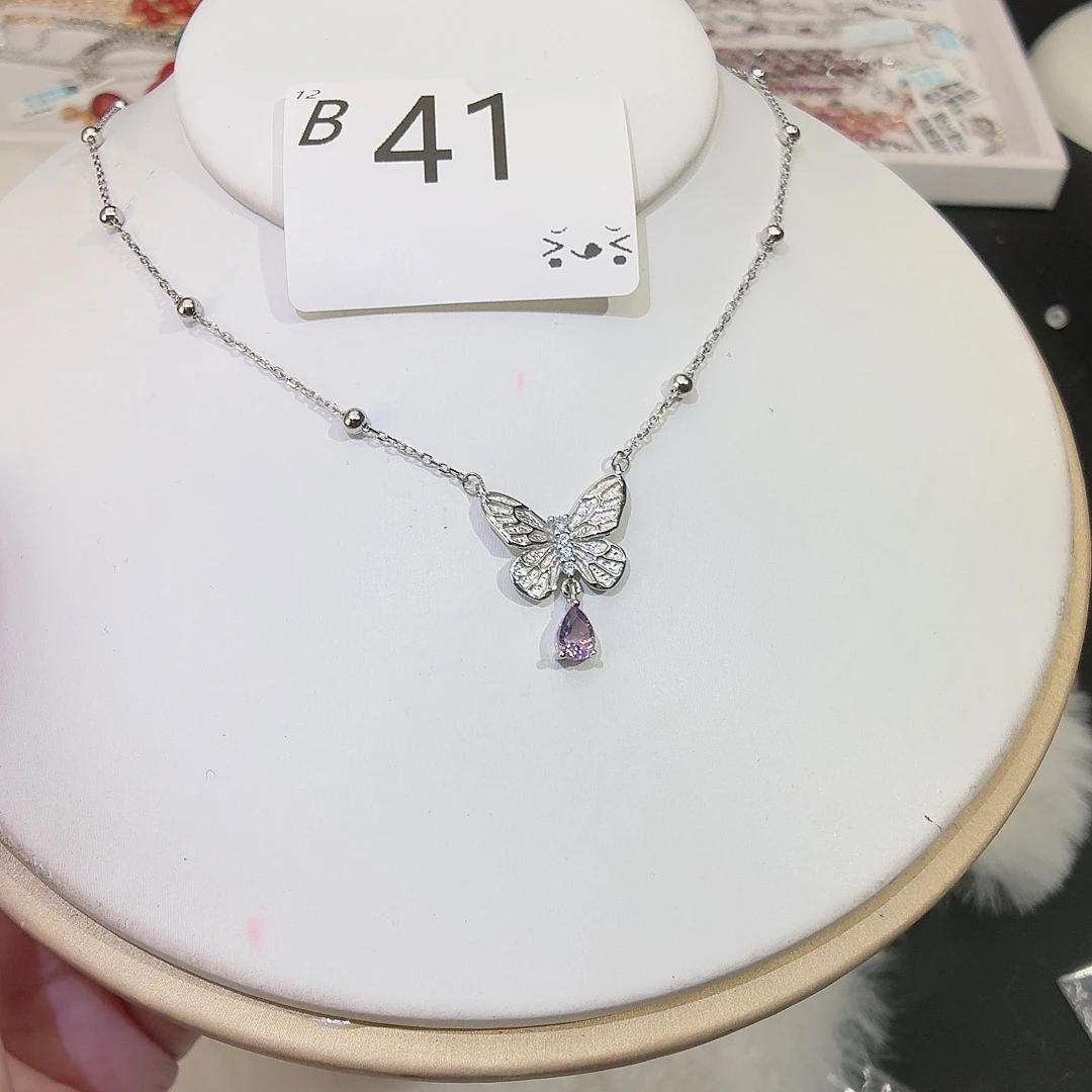 颈饰水晶银S925镶嵌