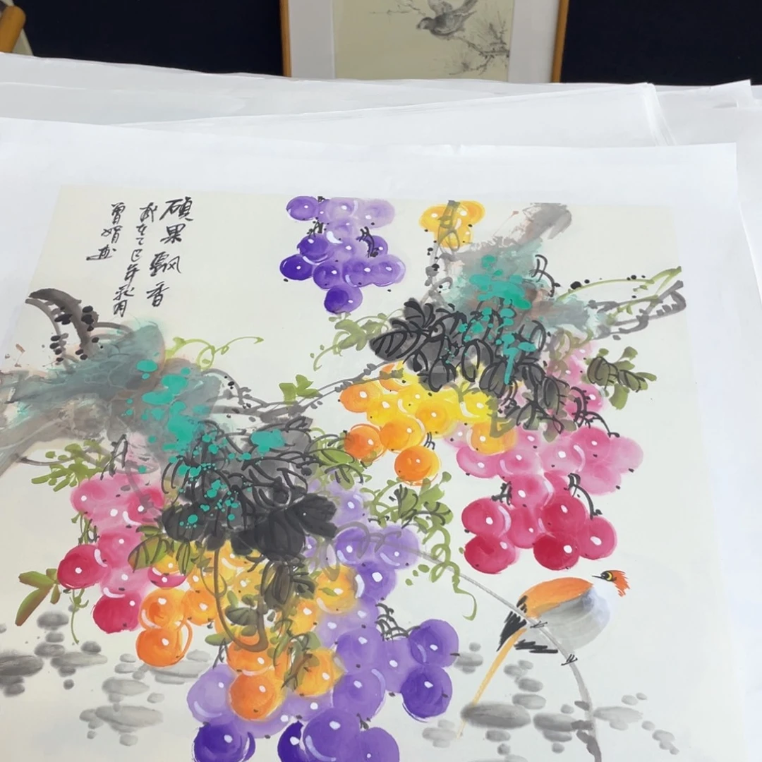 国画手绘国画 ，精品斗方