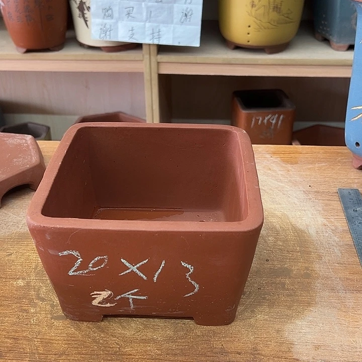 紫砂花盆，透气花盆