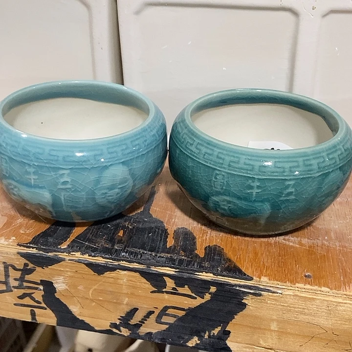 紫砂花盆多肉植物盆瑕疵有孔