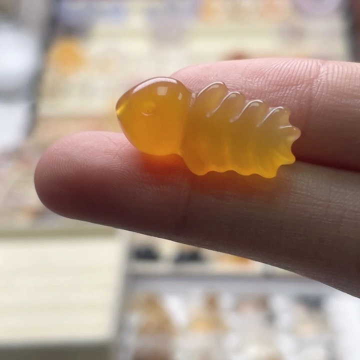 玛瑙/玉髓未镶嵌玛瑙鱼骨