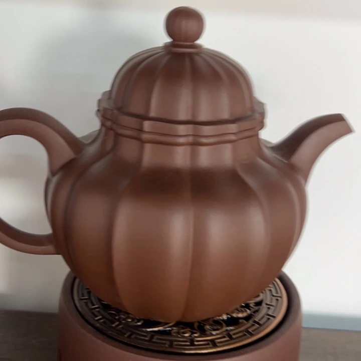 茶案紫砂筋纹多球500cc